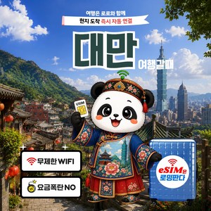 로밍판다 대만esim 이심 5G 타이베이 유심 중화텔레콤 즉시발송