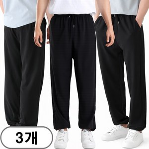 차쿠 1+1+1 남성 여름 조거팬츠 아이스 냉촉감 운동 바지 쿨바지 트레이닝팬츠 작업복 바지