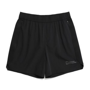내셔널지오그래픽 베이직 핏 4부 하프 팬츠 CARBON BLACK