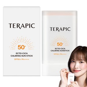 테라픽 엑토 시카 카밍 선스틱 SPF50+ PA++++, 보송 진정 선스틱, 유분&백탁 ZERO, 1개, 20g