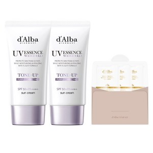 달바 워터풀 톤업 선크림 퍼플 SPF50+ PA++++ 50ml x 2p + 세럼 클렌저 3ml x 3p 세트
