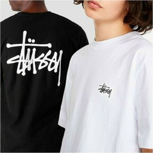 스투시 반팔 티셔츠 오버핏 베이직 로고 STUSSY BASIC TEE