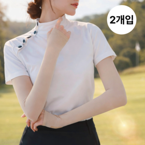 시크도트 냉감소재 자외선차단 손등커버 골프 쿨토시, 스킨, 2세트