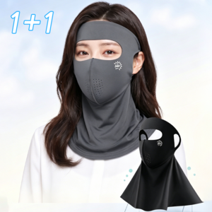 NUNUHANA 1+1 UV 자외선차단 얼굴가리개 쿨 마스크