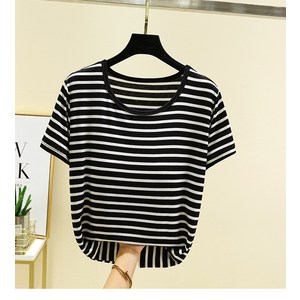 티류으스 여성 노브라 일체형 반팔 홈웨어 잠옷 캡내장 패드 티셔츠 CP79