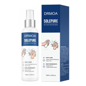 디알모아 솔레퓨어 올인원 풋케어 스프레이, 2개, 120ml, 1개입