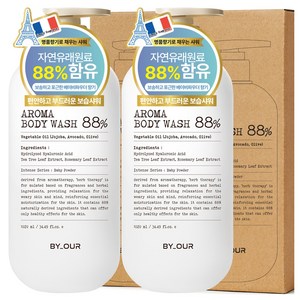바이아우어 아로마 바디워시 베이비파우더, 1.02L, 2개