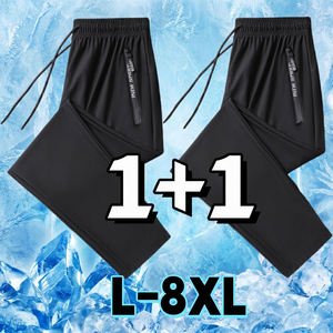 1+1 남자 여름바지 슬랙스 냉감바지 빅사이즈 시원한 여름 쿨 베이잉