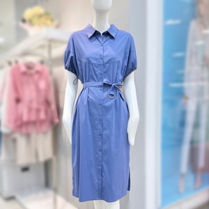 더틸버리 볼륨 스트링소매 칼라넥 원피스MTR8M0OP58W_DG