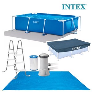 인텍스 국내정품 대형 풀장 3m x 2m 0.75m 28272, 1개, 혼합색상