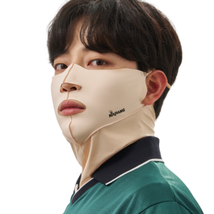 네이팡 넥타입 오픈 스포츠 훼이스 가드 마스크, 라이트스킨, 1개
