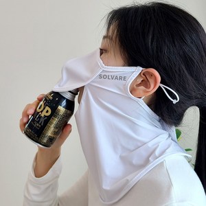 국산 자외선차단마스크 러닝 골프 여름 자전거 등산 쿨 마스크, 1개, 화이트