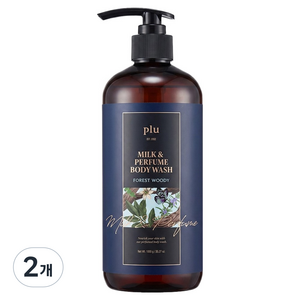 플루 밀크 앤 퍼퓸 바디워시 포레스트 우디, 1kg, 2개