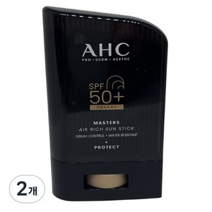 AHC 마스터즈 아쿠아 리치 선 스틱, 22g, 2개