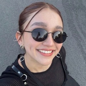 라피던트 긱시크 오벌 알작은 메탈 타원형 UV400 선글라스 시나몬