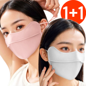 트레조르 1+1 자외선 차단 쿨 마스크 스포츠 골프 얼굴 햇빛 가리개