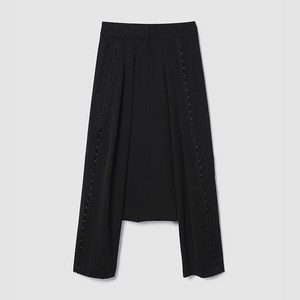 데무 최초가 565000원 플리츠 디테일 팬츠 블랙 1409037