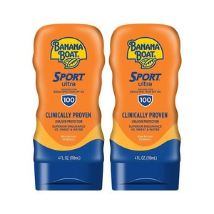 바나나보트 스포츠 선스크린 선크림 SPF 100 118ml , Banana Boat Ultra Sport Sunscreen Lotion