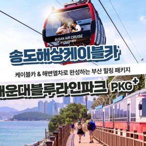 블루라인파크 해변열차 모든역탑승권+송도해상케이블카 에어크루즈