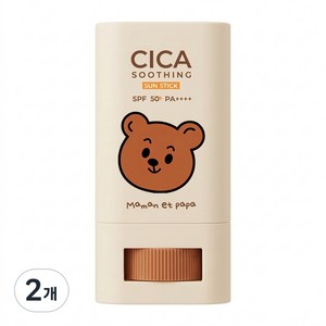 마망엣파파 시카 온가족 선스틱 SPF50+ pa++++, 22g, 2개