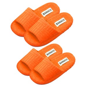 바나코 비비드 테리 룸 슬리퍼, Orange, 1개