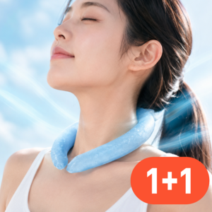 제오니크 프리미엄 아이스 넥밴드 넥쿨러 넥링 아이스목도리 쿨스카프, 아이스블루, 2개
