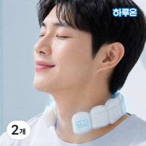 하루온 아이스 넥쿨러 쿨링넥 큐브 /아이스 쿨 스카프/, 2개, 화이트