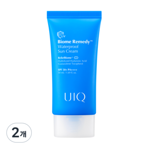 유이크 바이옴 레미디 워터프루프 선크림, 2개, 50ml