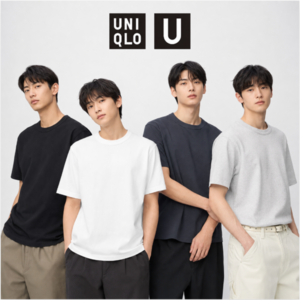 유니클로 남성 코튼 크루넥 티셔츠 반팔 (일본매장판)