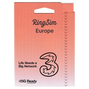 링심 유럽 5G 쓰리심 유심칩, 1개, 30일, 총 12GB