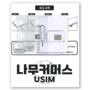 나무커머스 베트남 유심칩, 1개, 4일, 매일 6GB 소진시 고속 무제한