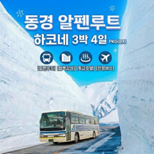 동경 알펜루트 하코네 3박4일 PKG