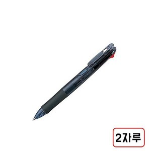 제브라)클립온4색 볼펜(0.7mm), 2개, M501631/흑색바디