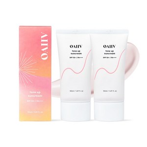 오아이브 톤업 선크림 무기자차 SPF50+ PA++++, 2개, 50ml