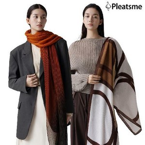 최신상 26FW 플리츠미 아트워크 플리츠 숄 2개 세트