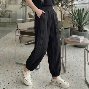 인피어스 여성용 여름 통기성 항아리 밴딩팬츠 I263-0154