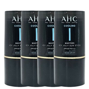 AHC 마스터즈 아이시 젤리 선스틱 14g x 4개 백탁없는 쿨링 수분선스틱 미백주름개선