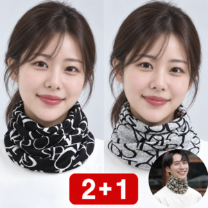 남녀공용 다용도 넥워머 스카프 목도리 목토시 넥토시 비니 머플러 세트 방한 마스크