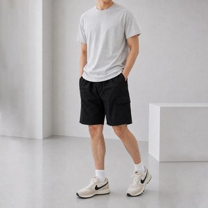 누아츠 남자 반바지 바스락 카고 팬츠
