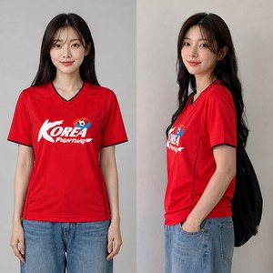 순수국산/월드컵 응원티셔츠/남녀공용/붉은악마/ 2026월드컵/축구티셔츠/축구응원티/반팔티/코리아/응원용품