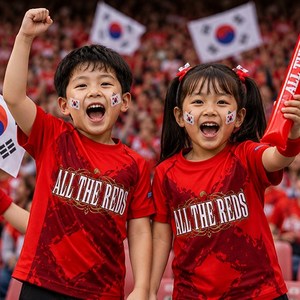 붉은악마티셔츠 월드컵티셔츠 올더레즈 남녀공용 아동용 축구응원 오후5시마감 택배발송 (평일기준)