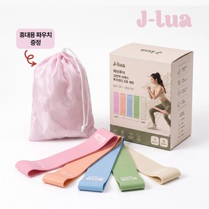 제이루아 스포츠 고탄력 힙 라텍스 루프밴드 5종 세트, 1개