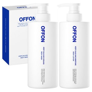 오프온 킵 캄 앤드 쿨링 바디워시 500g + 모이스처 바디로션 500ml