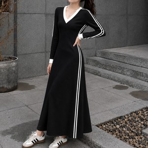 쁘띠엘라 A라인 롱원피스 데일리 캐주얼 빅사이즈