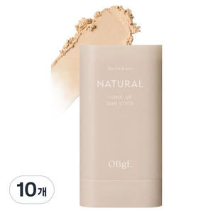 OBge 내추럴 톤업 선스틱 SPF50+ PA++++