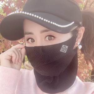 휴스토니 간절기 골프마스크 H2엠보 자외선차단 가을 방한 스포츠마스크 파크골프 등산 자전거 겨울 여성 남성 공용 국산 본사